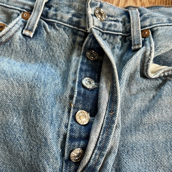 NWOT Agolde Riley High Rise Straight Crop Jeans Size 28 - Picture 11 of 16